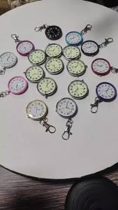 New Luminous Quartz Pocket Watch Men Women Keychain Clock With Battery Fashion Nurse Watch Vintage Student Doctor Pocket Watch