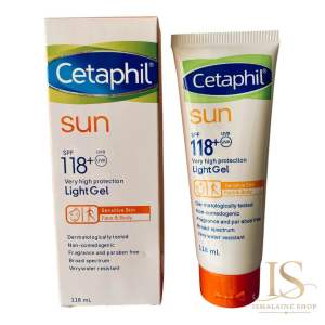 Cetaphil Sun SPF 118+ Light Gel Sunscreen 118mL | Face & Body | Sensitive Skin | Broad Spectrum UVA UVB Protection | Water Resistant