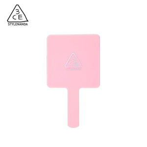 3CE Portable Handheld Makeup Mirror Square Fashionable Korean Style Womens Cosmetic Mirror Travel Size Compact Size