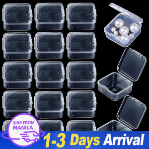 🔥Hot Sale🔥6PCS Mini Storage Box Transparent Square Plastic Box Earrings Jewelry Packaging Box Jewelry Organizer