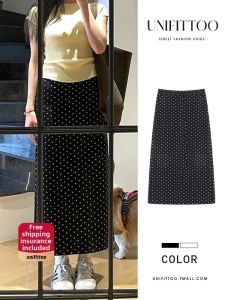 unifittoo | Spring 2026 New High Waist Straight Half Skirt Mid-Length