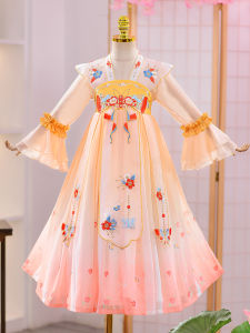 Elegant Hanfu Childrens Clothing Summer New Arrival Fairy Tale Girl Performance Costume National Style Princess Skirt for Girls