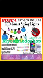 BOSCA High Quality LED Smart Multi Color Crystal Ball Light String Lights Outdoor Christmas Lights Remote