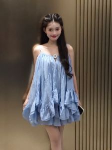 CHANGTONG | Elegant Irregular Straps Half Skirt Set