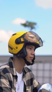 Skuterhelm91 Helm JPN MOMO Bogo Dewasa Retro Klasik Jap Style Model Pilot KP 08 atau JPN MOMO MONSA Merah Marun Maroon Doff Matt Original Ready Size L Besar Atau XL