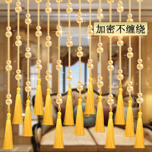 Bead Curtain Gourd Crystal Bedroom Door Curtain Toilet Living Room Curtain Partition Hallway Corridor Decorative Tassels Punch-Free Hanging Curtain
