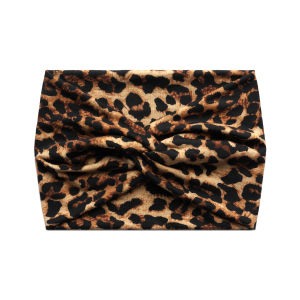 Bohemian Elastic Cross Hairband Wide Paisley Pattern Knot Headband Fashionable Yoga Hair Accessory Crossed Fresh out Style