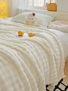 Bàn Chải Lông Cừu Dày Ấm Áp Mặt Trời Búp Bê Cho Trẻ Em Siesta Gối Máy Lạnh Tấm Lót Giường Phòng Khách Bàn Chải Lông Cừu