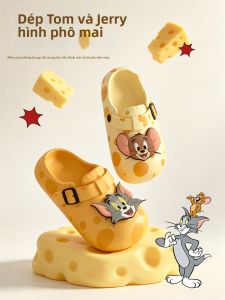 XIXITIAO | Cute Thick-soled Peep Toe Cartoon Character Slip-on Sandals