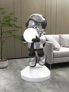 Ready✅80cm GREEN Armstrong Astronaut Space Led Light Lampu Patung Kapal Angkasa Angkasawan Bulan Moon Statue Figurine