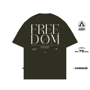 Aerostreet T Shirt Oversize Part of Free Hijau Army Kaos FADAA