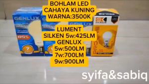 BOHLAM LED / LAMPU LED CAHAYA KUNING GENLUX BERGARANSI 1 TAHUN