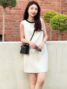 XUECAIQI | Slim Fit A-Line Sleeveless Summer Dress