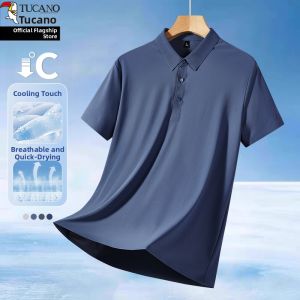 TUCANO | Icy Silk Quick-Dry Breathable Polo Shirt for Mid-Age Fathers