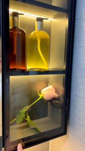 500ml Gold Plastic Pump Bottle Lotion Bottle Large Capacity Travel Bath Bottle Shampoo Hand Soap