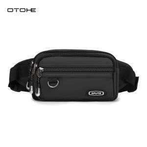 OTOHE Mens Waist Bag Multifunctional Chest Bag Waterproof Sports Bag Large Capacity Phone Bag Casual Bag Messenger Bag Outdoor Fitness Bag Travel Bag Business Bag