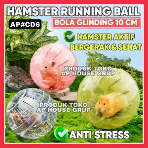 BOLA GLINDING HAMSTER MINI《10CM》- HAMSTER ROTATION BALL MINI