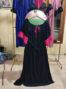 DRESS SULTAN JUMBO BUSUI CRINKLE AIRFLOW LENGAN BATWING SUPER LEBAR