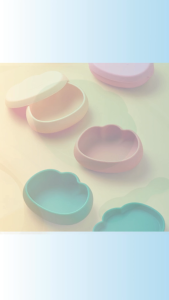 Jammuk Suction Ball Topping Baby Food Container Toddler Baby Silicone Bowl