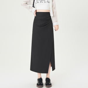 กระโปรงทรงเอเอวสูงทรงสูทผู้หญิง กระโปรงทรงตรงยาวปานกลาง ทรงเอคลุมสะโพก กระโปรงทรงเอคลุมสะโพก