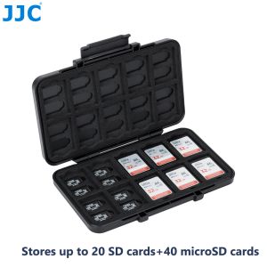 JJC thẻ nhớ trường hợp để lưu trữ 20pcs SD & 40pcs thẻ microSD/12pcs cfexpress Type-B/XQD thẻ & 24pcs thẻ microSD/20pcs cfexpress Type-A & 40pcs MicroSD thẻ