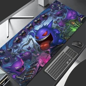 Bandai | P-Pokemon Gengar Anime Extended Gaming Mouse Pad Large Desk Mat Keyboard Pad for PC Laptop LOL Gamer Gift