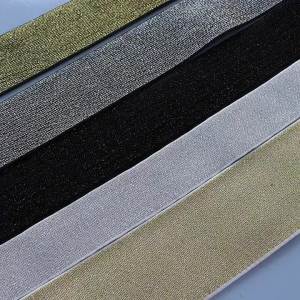 3Meters 10-40mm Gold Silver Glitter Elastic Bands Rubber Band Lace Ribbon Trim DIY Garment Trousers Belt Sewing Accessory