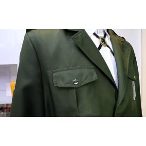 Anime Attack on Titan Cosplay Levi Costume Shingek No Kyojin Scouting Legion Soldier Coat Trench Jacket Uniform