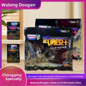 Chongqing Special Hand-Torn Spicy Instant Snack Wu Long Tofu Dry 520g Vegetarian Meat Dried Vegetable Snacks No Refrigeration Needed