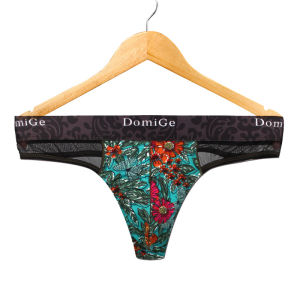 Domige International เซ็กซี่ ชุดชั้นในชายฟิตเนส Ice ผ้าไหม โปร่งแสง ต่ํา เอว พิมพ์ ฤดูร้อน กางเกงชั้นใน ระบายอากาศได้ดี สบาย