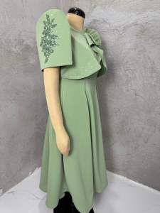 Filipiniana 2 In 1 with bolero below the knee dress length