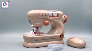【Local Shipping】Girls Electric Sewing Machine Toy - Mini Sewing Kit for Kids Pretend Play DIY Craft Perfect Gift for Ages 6-12 Portable & Safe Design
