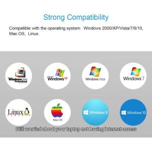 xiede | 150Mbps WIFI Adapter Wireless Network Card USB WiFi Adapter LAN Wi-Fi Receiver Dongle Antenna 802.11 B/g/n for PC Windows