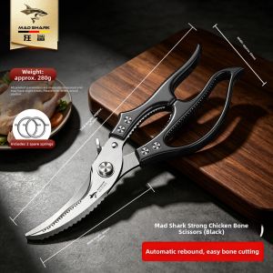 Mad Shark | Strong Stainless Steel Kitchen Scissors