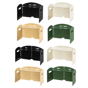 [Ueb Flagship Mall]Foldable Camping Wind Shield with Storage Layer Cooking Burner Wind Deflector Ultra-Light Portable Camping Accessories