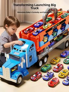 DINGDINGYIQU | Transformable Truck Toy with Ejection Track