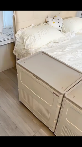 150Lกล่องเก็บของใช้ในครัวเรือน กล่องเก็บเสื้อผ้าขนาดใหญ่พิเศษ กล่องเก็บของเล่น พับเก็บได้ พื้นที่ภายในขนาดใหญ่ กันความชื้นแล