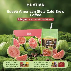 HUATIANCUI | Sugafree Fatfree Guava Watermelon Orange Flavor American Instant Black Coffee Tea Bags