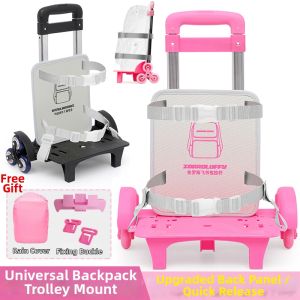 Weight Reducing Stair Climbing Trolley Frame for School Bags Foldable and Removable