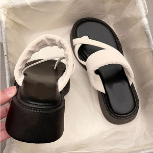 Fashionable Thick Heel Sandals Womens Outdoor Wear Versatile Platform Slippers Summer New Soft Bottom Anti-Slip Clogs