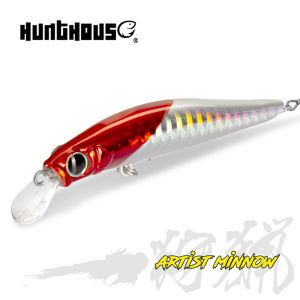 Hunthouse Artist Minnow Fishing Lure 80mm 8.5g Sea Fishing Sinking BaitS Jerkbait Wobblers Twitch Action For Trout Bass LW401
