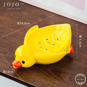 Creative Drain Soap Dish Tray Bathroom No Standing Water Storage Shelf JOJOS L PD Nordic Style Small Trend for Everyone