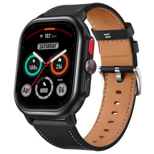 22mm Watch Strap for Zeblaze Ares 3/Beyond 3/GTR 3 Pro/Vibe 7 Pro/Stratos 2 3/Btalk Lite Bands Leather Bracelet Sport Watchbands