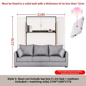 QIANGXIANG | Luxury Foldable Hidden Bed Sofa Combination Multi-functional