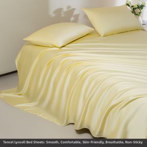 shui yang | Summer Cooling Silk-Like 60-Count Bed Sheet 3 Piece Set