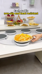 【SKIT SG】Dining Table Rotating Tray The Lazy Susan Revolution Portable Meal Tray Outdoor Dish Tray Rotating Tray Tabletop 360 Kitchen for Party Dining Table Rotating Tray Easy Access Portable Swivel Easy Install 360° Lazy Susan Revolution Hotpot Tray CNY