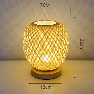 ZHIZHOU | Japanese Style Retro Creative Decorative Bamboo Bedside Lamp