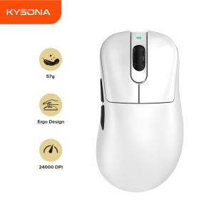 KYSONA Mars SE Wireless gaming mousePAW3311 1KHZ 18000dpi rechargeable Tri-mode Bluetooth Mouse Macro pad/pc