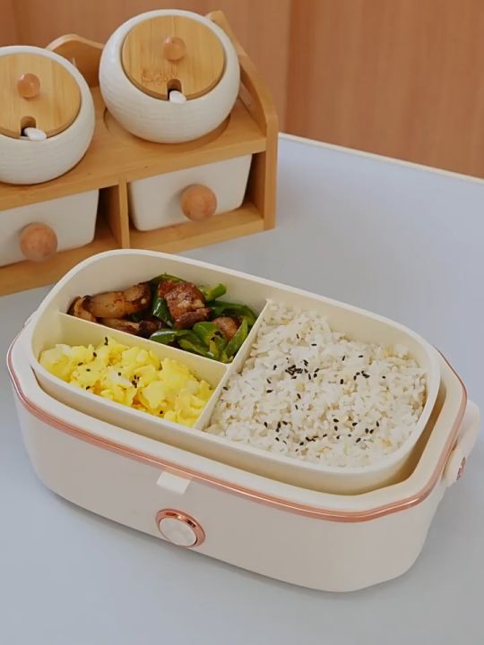 MODONG Electric Lunch Box Heating Bento Box Thermal Insulation Cooking