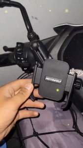 PRADO Malaysia MOTOWOLF Aluminium Alloy Phone Holder Handle Bar Side Mirror Motorcycle Smartphone Holder Bag Motorbike Holder for GRAB LALAMOVE RIDER 摩托车手机支架